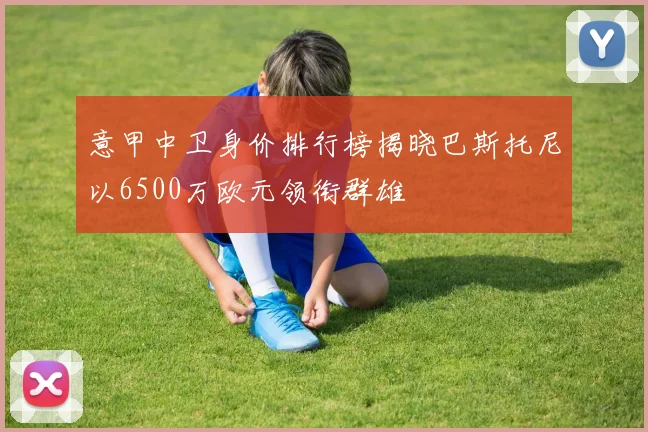 意甲中卫身价排行榜揭晓巴斯托尼以6500万欧元领衔群雄